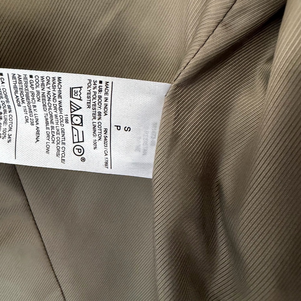 Banana Republic Sage Green Trench Coat - Picture 9 of 10